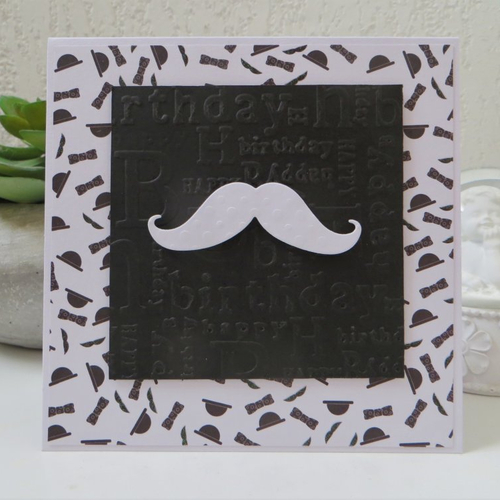 Carte Anniversaire Homme 3d Moustache Blanche Anniversaire Homme Carte 3d Carte Faite Main Un Grand Marche