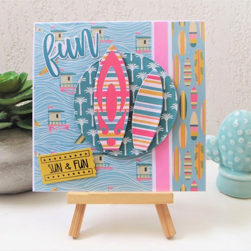 Carte Anniversaire Carte 3d Faite Main Carte Surf Anniversaire Carterie Planches De Surf Un Grand Marche