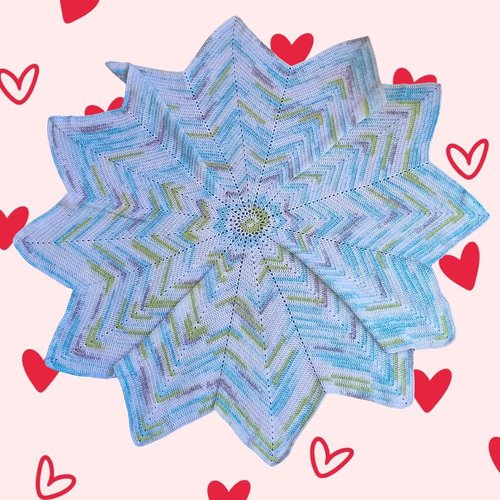 Couverture plaid pour bébé au crochet