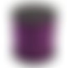 1 mètre de cordon suédine violet pailletée en 3mm 