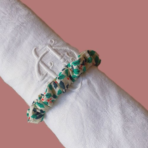 Rond de serviette en tissu élastique