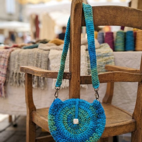 Sac bandoulière fait main au crochet