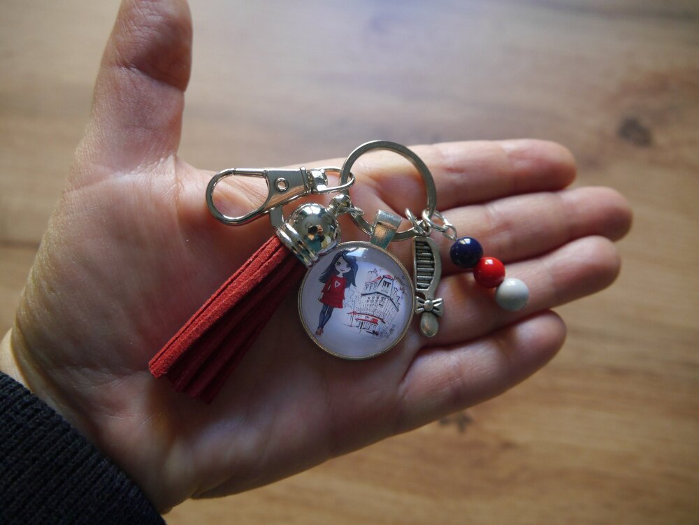 Porte-clés personnalisé ado, fille - idée cadeau ado - porte clé
