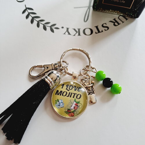 Idée cadeau porte clés " i love mojito " -  idée cadeau femme - idée original copine, evjf