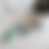 Porte-clés mojito , pompon vert et médaillon mojito – cadeau femme, bijou de sac original