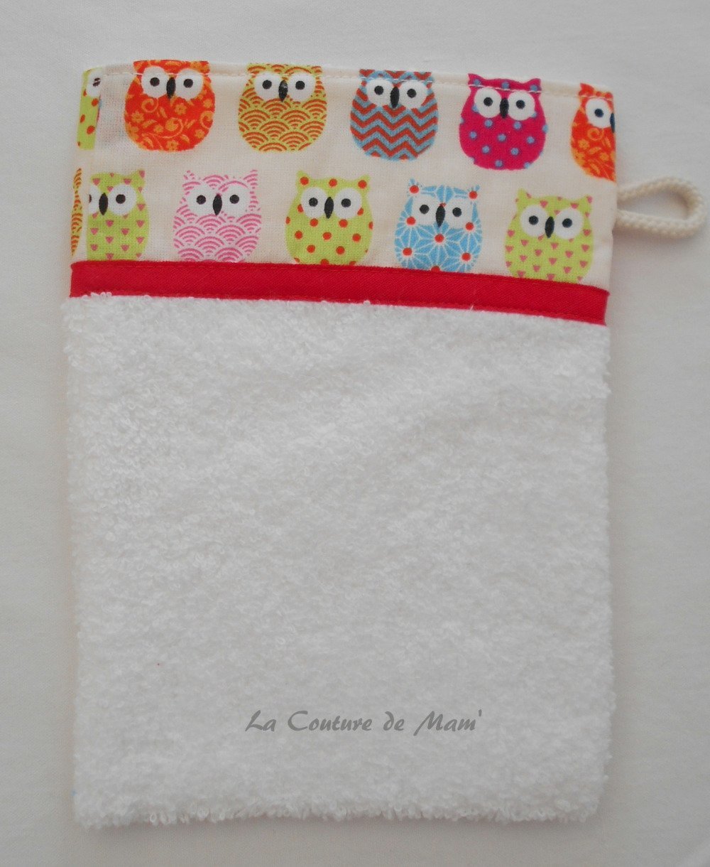 Cape De Bain Et Son Gant De Toilette Bebe Hiboux Un Grand Marche