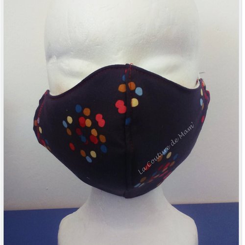 Masque de protection marron - taille femme/ado 