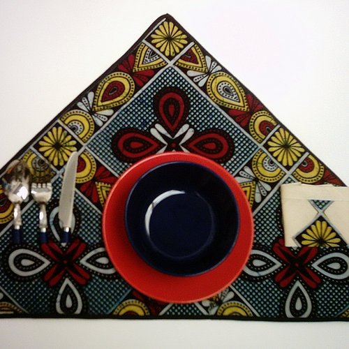 Set de table triangulaire