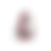 10 perles intercalaire rondelle argenté à strass rose pâle 8mm
