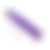 1 grand pompon violet bysantin doux et brillant avec noeud chapeau 15cm