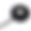 1 bobine de 15m de ruban gros grain de largeur 7mm souple de couleur noir 