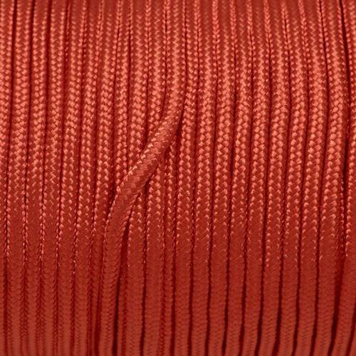 2m paracorde 3mm cordon nylon tressé corde nylon gainé rouge