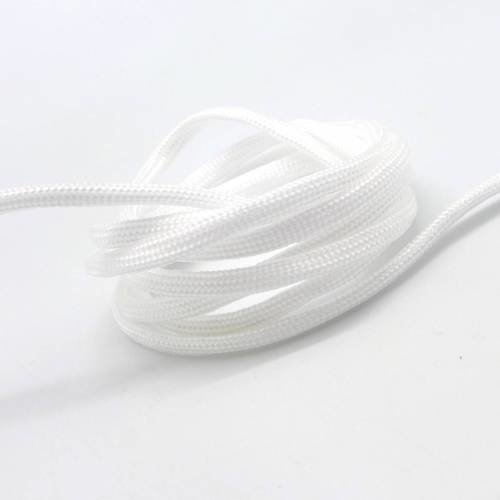 2m paracorde blanc cordon nylon tressé  4,5mm x 2mm - 7 fils - corde nylon gainé 