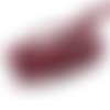 2m paracorde noir et rouge grenadine cordon nylon tressé  4,5mm x 2mm - 7 fils - corde nylon gainé 
