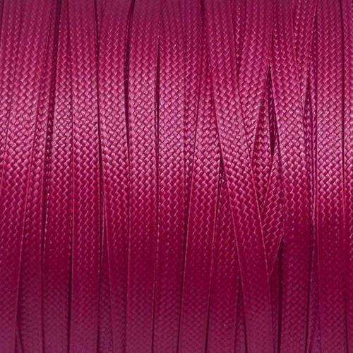 2m lacet plat en coton cir rose fuchsia brillant Un grand march