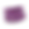 1,2m lanière simili cuir 4mm violet améthyste légèrement arrondi