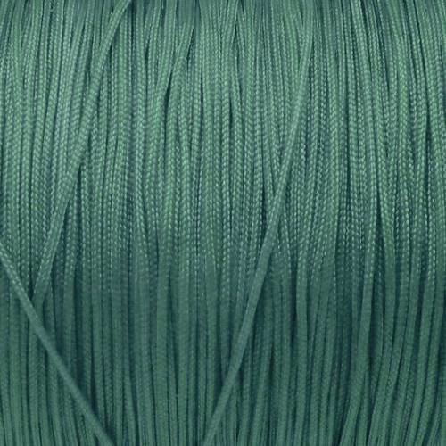 10m fil de jade 1mm de couleur vert bleu sarcelle - idéal noeud coulissant - wrap - shamballa