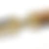 Fermoir clip rectangle manchette pour lanière cuir de 20mm en métal de couleur bronze 