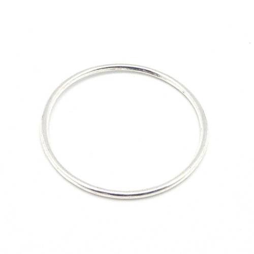 5 grands anneaux fermés cercles 3,8cm en métal argenté pour mini attrape rêve par exemple