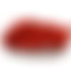 1m cordon 6mm rouge vif brillant en polyester et lurex - style disco brillance 