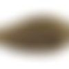 50cm cordon chainette 4mm de couleur doré et noir brillant fil lurex enroulé sur chainette maille serpent 