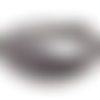 50cm cordon chainette 4mm de couleur argenté hématite, gris foncé brillant fil lurex enroulé sur chainette 