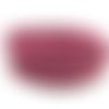 1,3m cordon plat simili cuir, synthétique 3,5mm légèrement arrondi de couleur rose fuchsia mat 