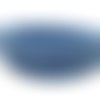 1,3m cordon plat simili cuir, synthétique 3,5mm légèrement arrondi de couleur bleu de france, bleu pastel mat