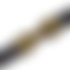 Fermoir clip pour cuir régaliz 10,5 x 7,3mm cuir regaliz en métal de couleur bronze martelé
