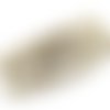 20cm lanière cuir daim plat 5mm doublé très haute qualité de couleur beige et argenté 