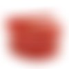 2,5m lanière cuir synthétique effet vernis 3mm de couleur rouge vif brillant 