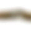 Fermoir crochet pour cordon de 6,5mm - 7mm en métal de couleur bronze lisse 