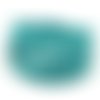 R-1,3m cordon plat cuir synthétique texturé 5mm de couleur bleu turquoise mers du sud 