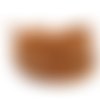 1,2m cordon plat cuir synthétique 6mm de couleur marron camel 