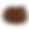 R-1,20m lanière simili cuir 10mm de couleur marron noisette - cuir synthétique 
