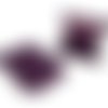 10 boites cadeaux berlingot 7,5cm x 7cm en carton de couleur violet prune peut être customisée 