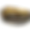 1m lanière cuir synthétique bicolore noir / doré 3mm aspect brillant vernis idéal bracelet multirangs 