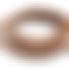 1m cordon cuir rond 4,5mm de couleur marron clair naturel 