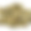 50 perles tube 5mm lisse en métal doré pâle trou 3mm