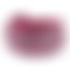 30cm cordon de suédine deux rangées de strass brillant rose byzantin et strass incolore 5mm x 2,5mm - aspetc daim 