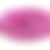 25cm cordon de suédine deux rangées de strass brillant rose vif fuchsia et strass incolore 5mm x 2,5mm - aspetc 