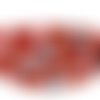 70cm lanière ethnique, cordon plat ethnique en coton tissé 5mm - multicolore dominante rouge