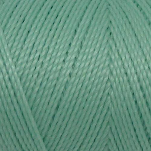 5m fil polyester ciré 0,8mm de couleur vert d'eau mat