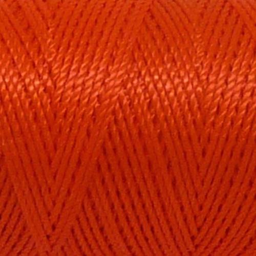 5m fil cordon nylon 0,8mm orange fluo brillant 