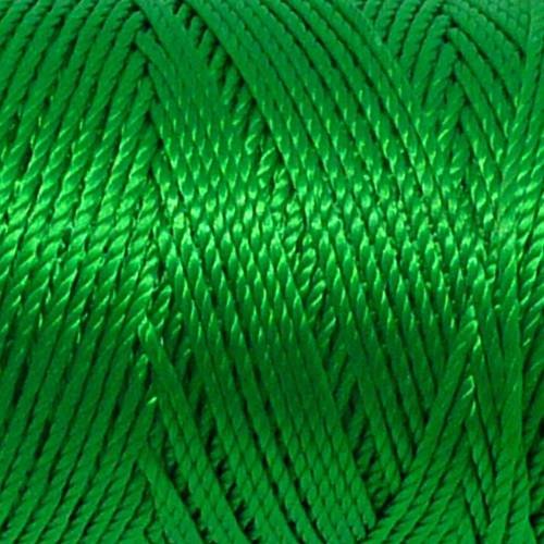 5m fil cordon nylon 0,8mm vert vif brillant