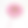 1 bobine de 19m de ruban gros grain de largeur 10mm souple de couleur rose pâle, rose dragée, pastel 