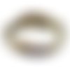 1m lanière ethnique en coton tissé 10mm - couleur multicolore dominante beige 