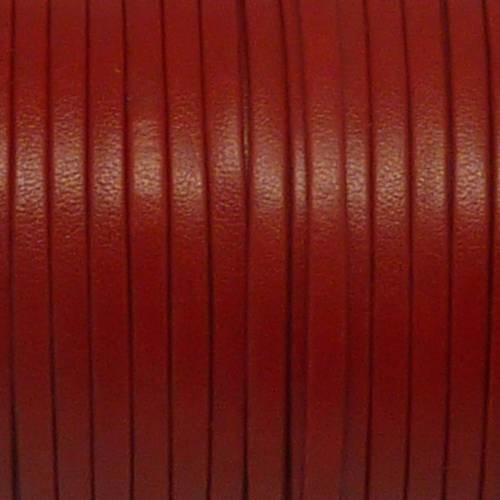 1m lanière simili cuir 3mm de couleur rouge très belle qualité 