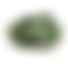 50cm cordon ethnique en coton tissé 6mm - couleur multicolore dominante vert