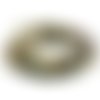 Cordon ethnique en coton tissé 6mm - 50cm - couleur multicolore dominante beige 